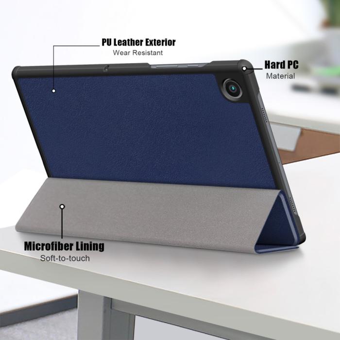Bild 6, Samsung Galaxy Tab A8 10.5 (2021) Fodral Premium Tri-Fold Blå