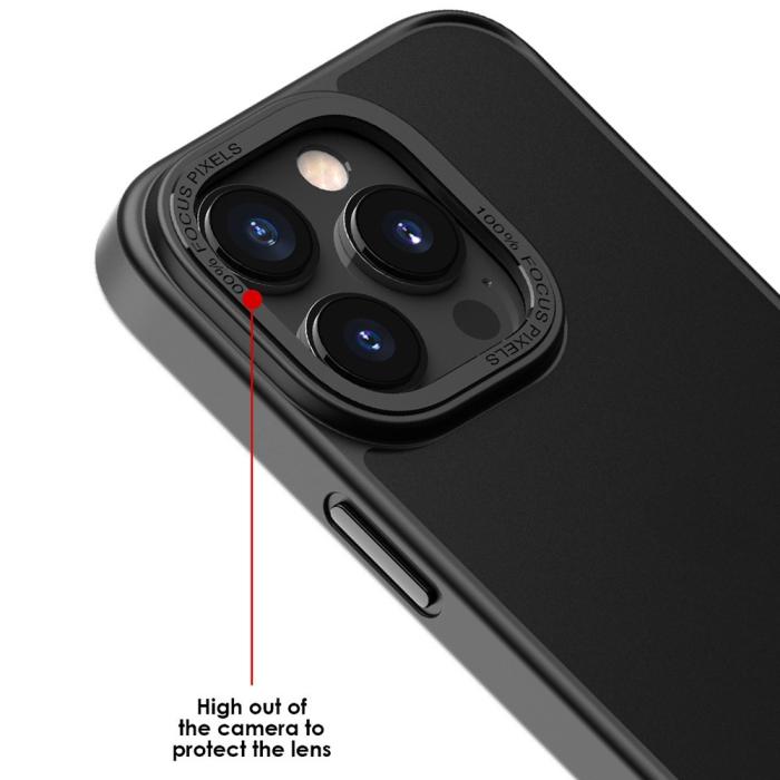 Bild 3, iPhone 12 / 12 Pro Skal Classic Hybrid Matt Svart