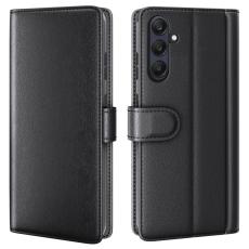 Samsung Galaxy A26 5G Fodral Premium &Auml;kta L&auml;der Svart