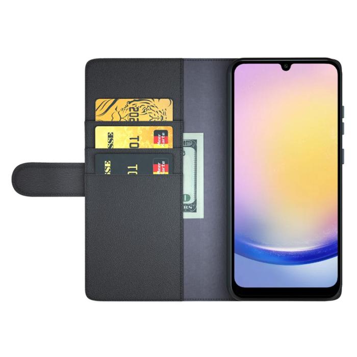 Bild 2, Samsung Galaxy A26 5G Fodral Premium Äkta Läder Svart