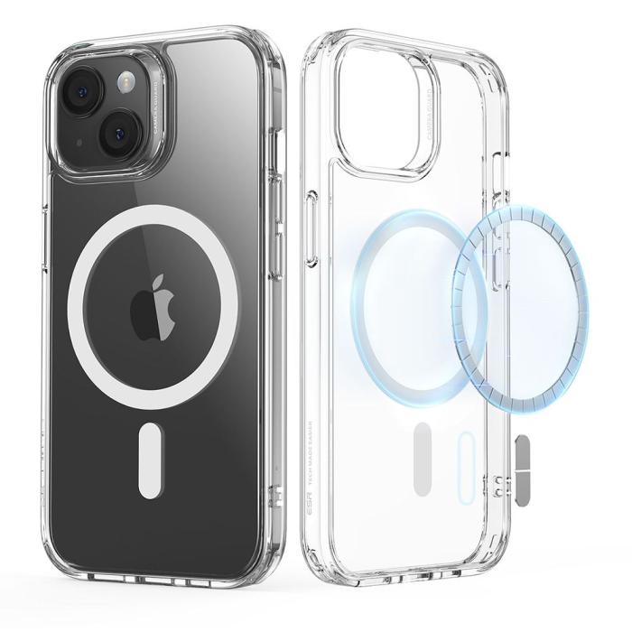 Bild 1, ESR iPhone 15 Skal MagSafe CH HaloLock Transparent
