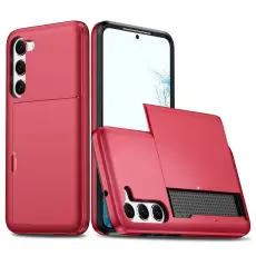 Samsung Galaxy S23 Plus Skal Med Kortfack R&ouml;d