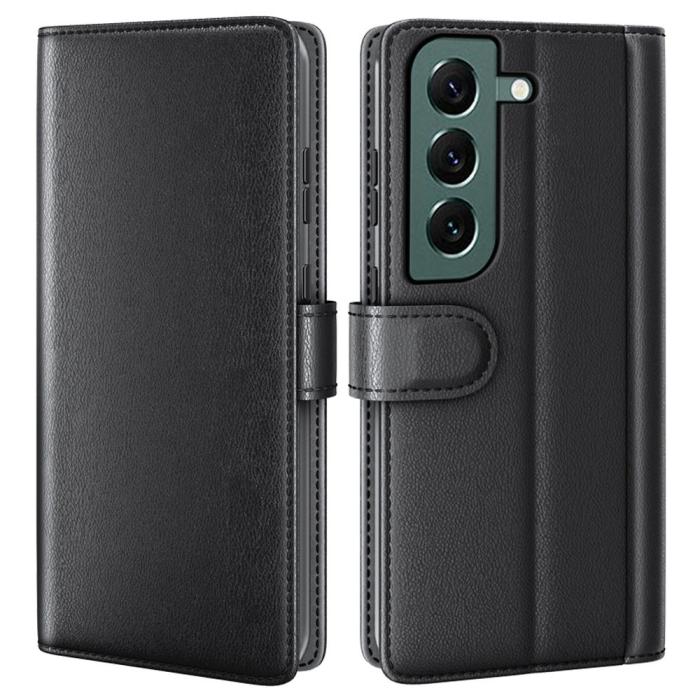 Bild 1, Samsung Galaxy S23 Fodral Premium Äkta Läder Svart