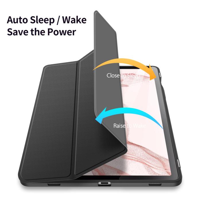 Bild 4, DUX DUCIS Galaxy Tab S9 Fodral TOBY Tri-Fold Svart