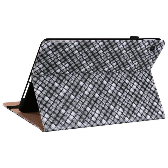Bild 5, Samsung Galaxy Tab S6 Lite Fodral Vävd Textur Svart