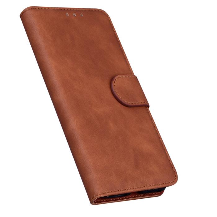 Bild 6, Motorola Moto G71 Fodral Skin Touch Läder Brun