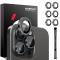 NORTHJO iPhone 14 Pro/Pro Max/15 Pro/Pro Max Linsskydd 2-PACK Svart