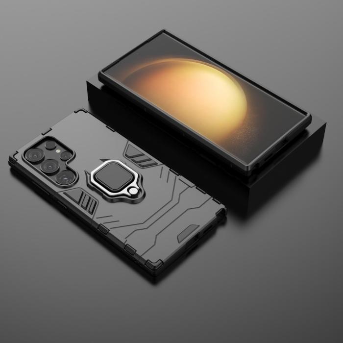 Bild 4, Samsung Galaxy S24 Ultra Skal Ring Hybrid Svart