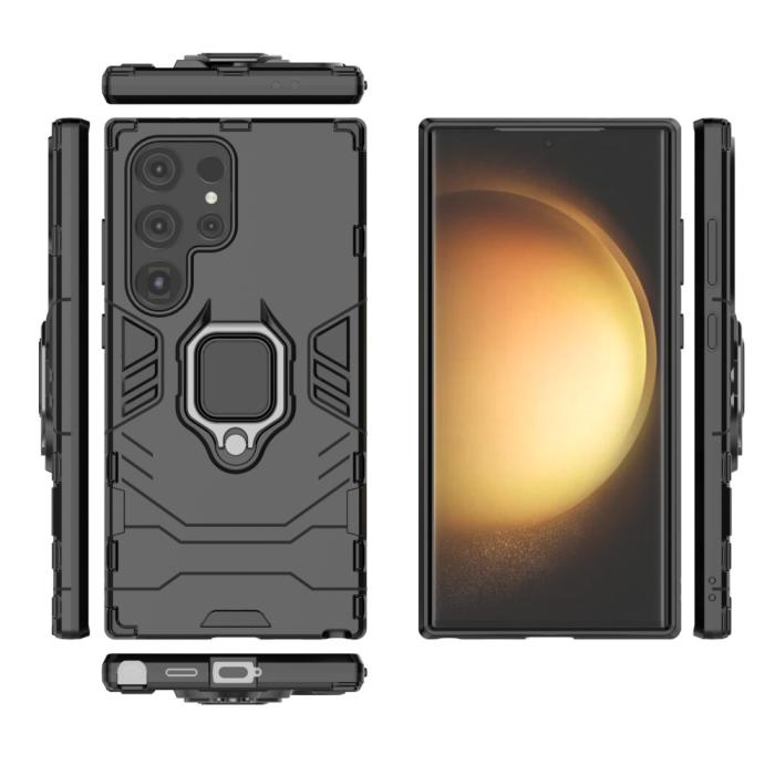 Bild 5, Samsung Galaxy S24 Ultra Skal Ring Hybrid Svart
