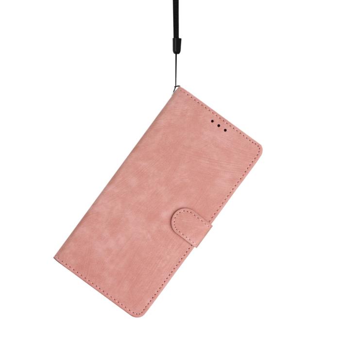 Bild 4, iPhone 15 Plus Fodral Skin Touch Läder Roséguld