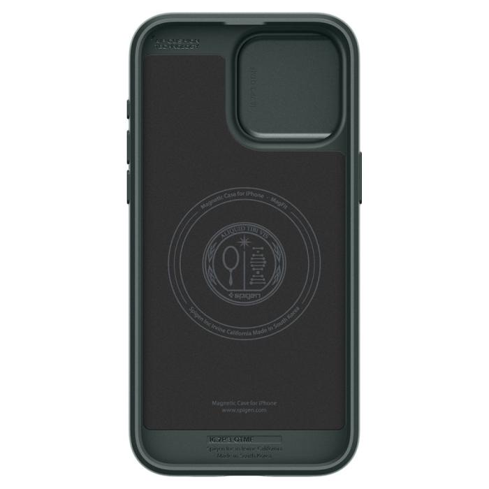 Bild 4, Spigen iPhone 15 Pro Max Skal MagSafe Optik Armor Abyss Green