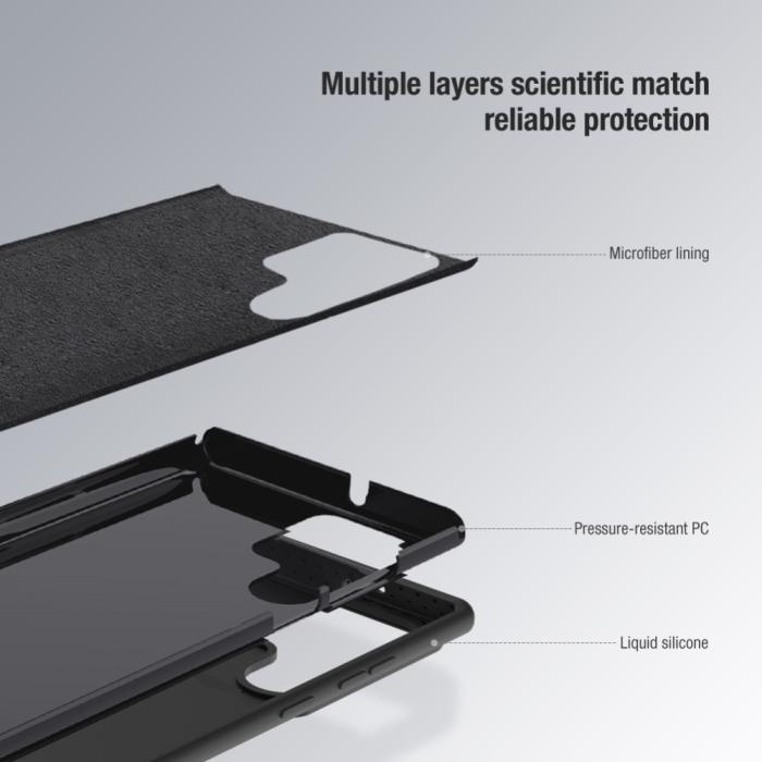 Bild 6, NILLKIN Galaxy S23 Ultra Skal CamShield Soft Silicone Blå