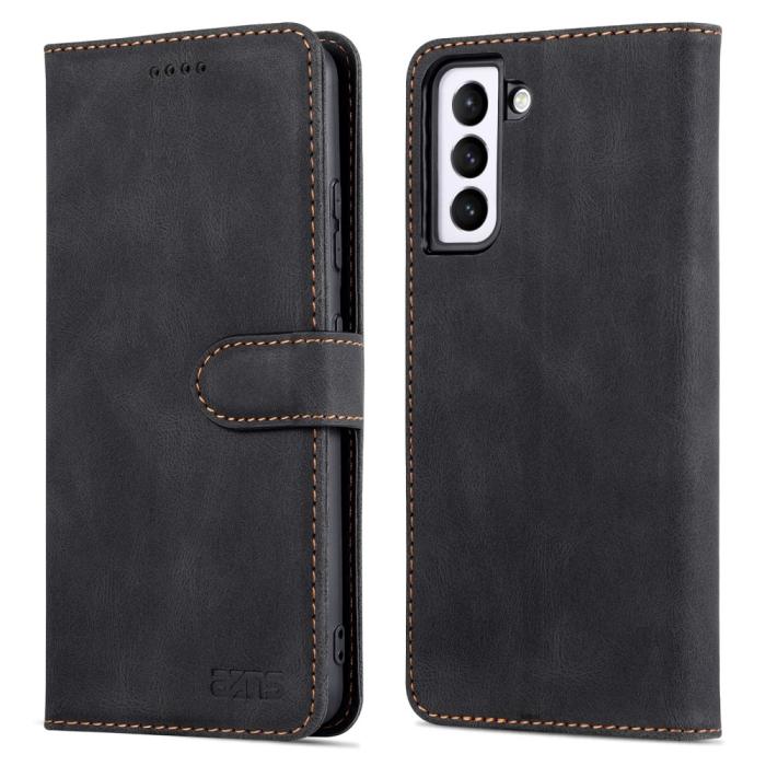Bild 1, AZNS Samsung Galaxy S22 Plus Fodral Retro Textur Svart