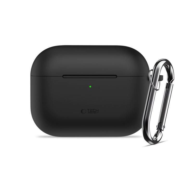 Bild 2, Tech-Protect AirPods Pro 3 Skal Silikon Hook Svart