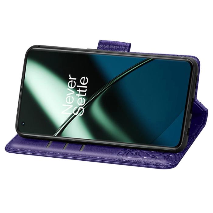 Bild 4, OnePlus 11 5G Fodral Butterfly Läder Mörk Lila