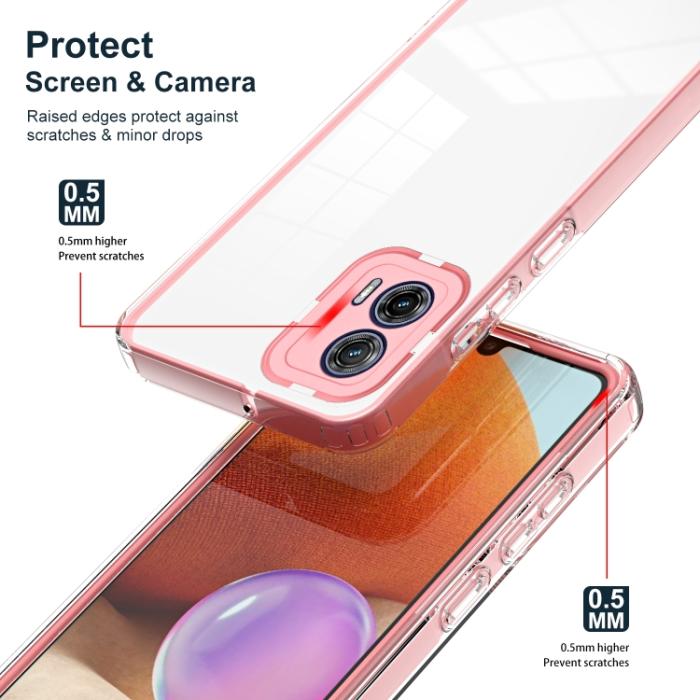 Bild 3, Motorola Moto G73 5G Skal Hybrid Rosa