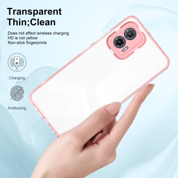 Bild 4, Motorola Moto G73 5G Skal Hybrid Rosa