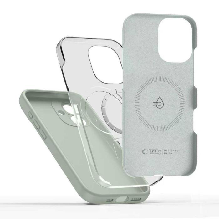 Bild 4, Tech-Protect iPhone 17 Skal MagSafe Silicone Sage