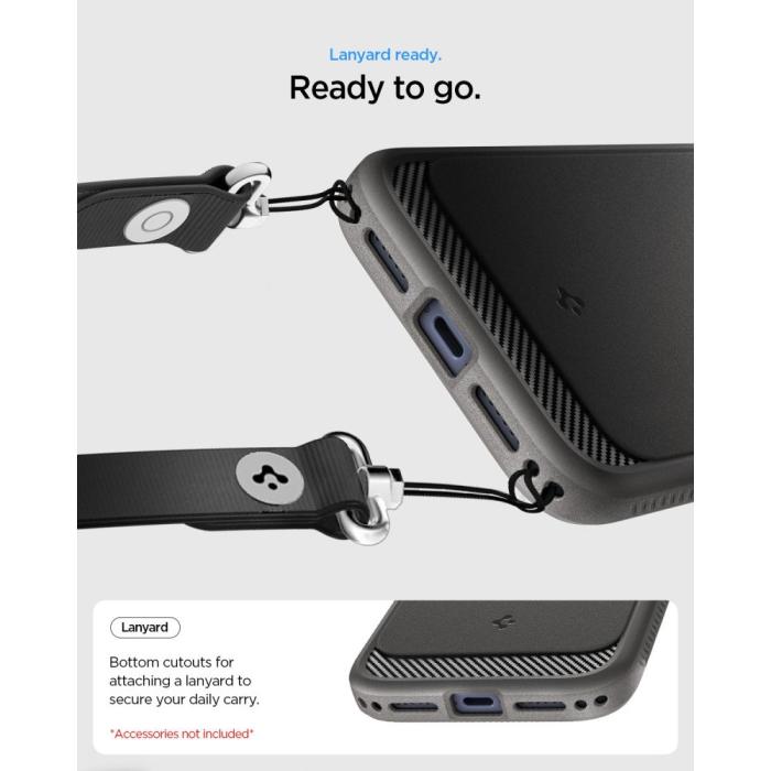 Bild 6, Spigen iPhone 18 Pro / 17 Pro Skal MagSafe Rugged Armor Grå