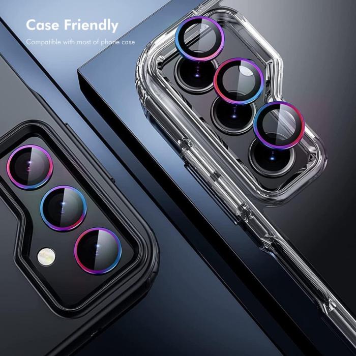 Bild 6, ENKAY Samsung Galaxy S25 Linsskydd Härdat Glas Mörk Grön