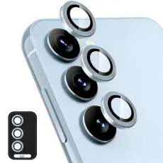 ENKAY Samsung Galaxy S25 Linsskydd H&auml;rdat Glas Bl&aring;