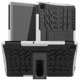 Samsung Galaxy Tab A7 10.4 Skal Rugged Kickstand Armor Vit