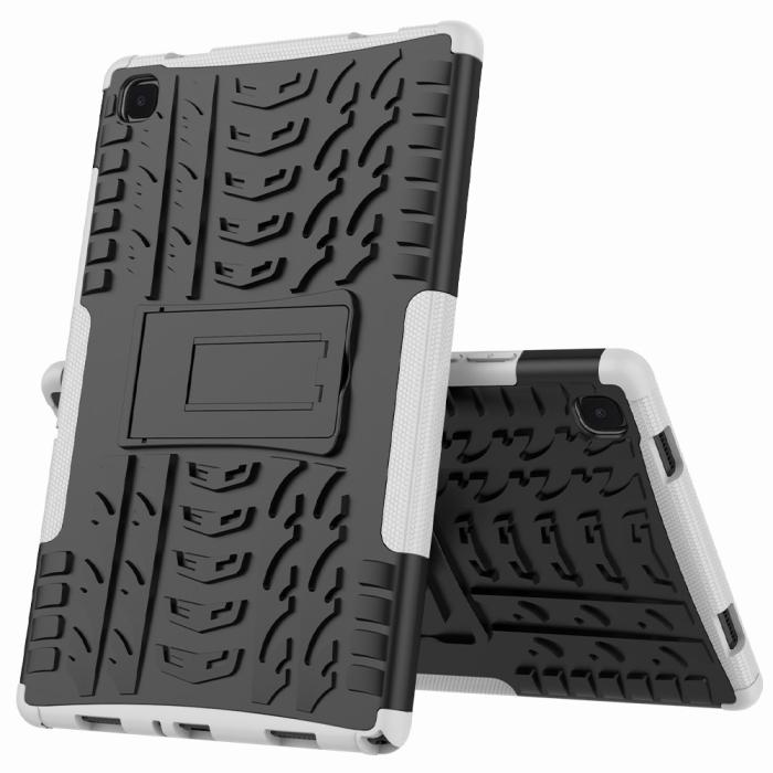 Bild 2, Samsung Galaxy Tab A7 10.4 Skal Rugged Kickstand Armor Vit