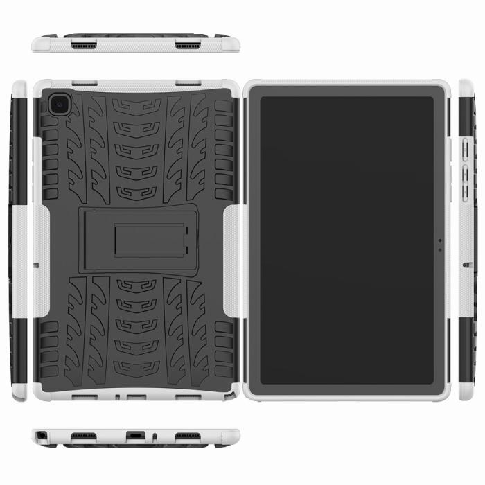 Bild 3, Samsung Galaxy Tab A7 10.4 Skal Rugged Kickstand Armor Vit