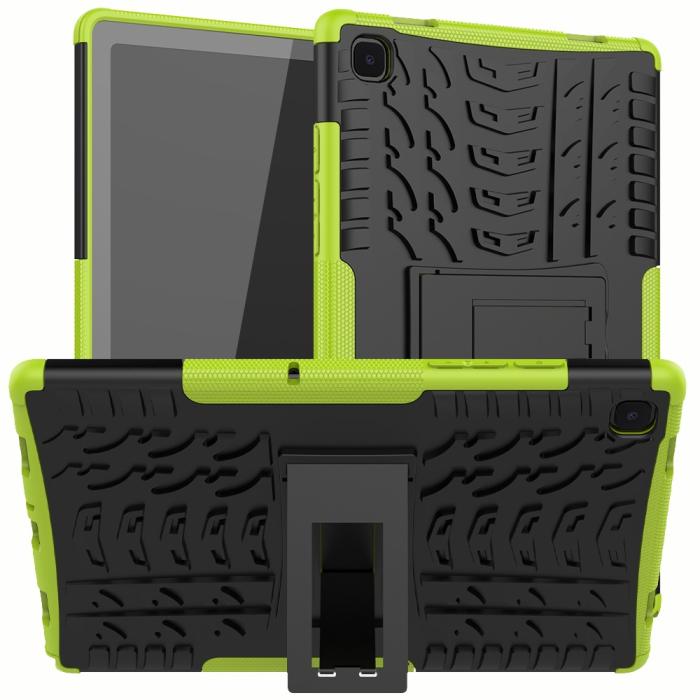 Bild 1, Samsung Galaxy Tab A7 10.4 Skal Rugged Kickstand Armor Grön