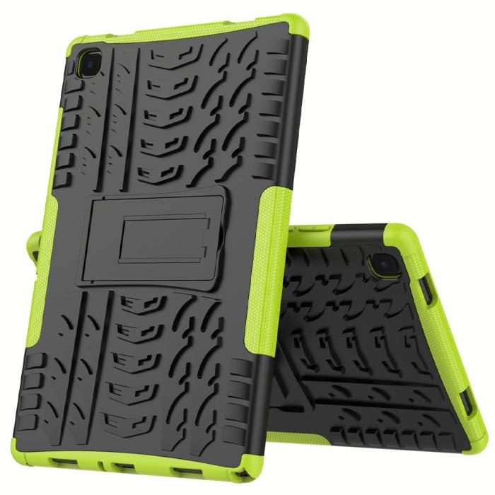 Bild 2, Samsung Galaxy Tab A7 10.4 Skal Rugged Kickstand Armor Grön