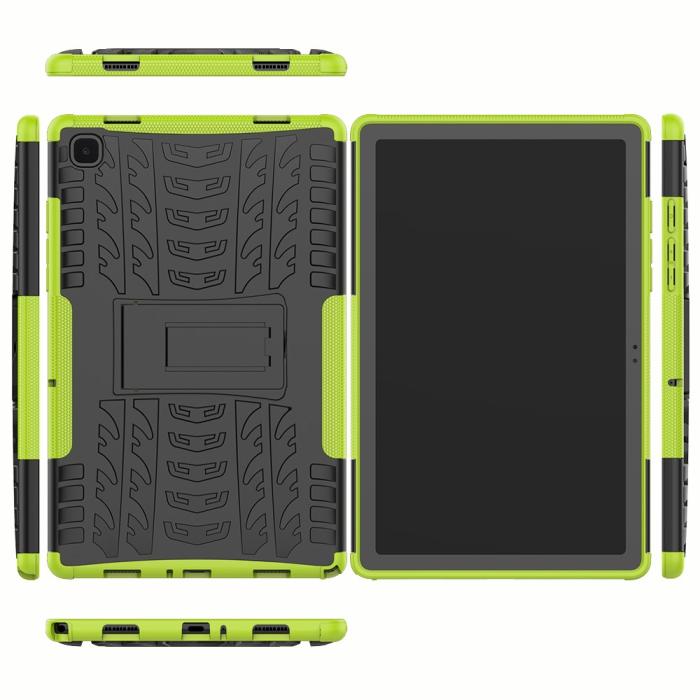 Bild 3, Samsung Galaxy Tab A7 10.4 Skal Rugged Kickstand Armor Grön