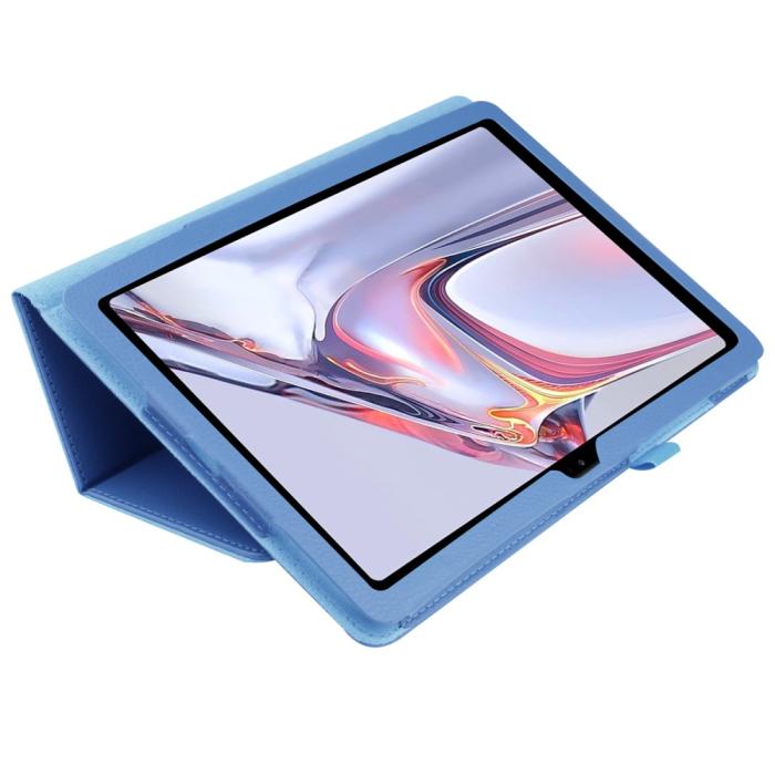 Bild 4, Samsung Galaxy Tab A7 10.4 Fodral Litchi läder Blå