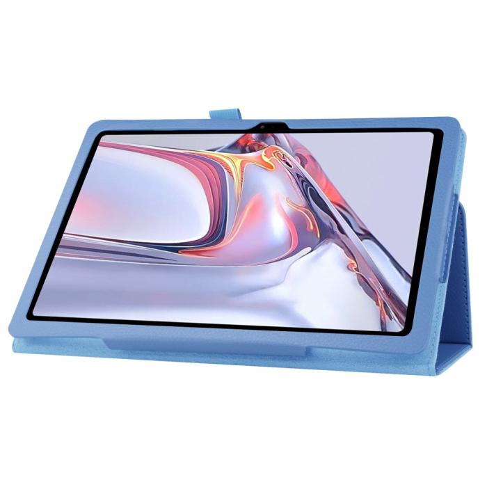 Bild 5, Samsung Galaxy Tab A7 10.4 Fodral Litchi läder Blå