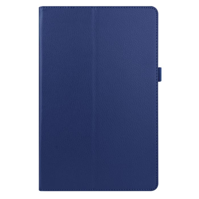 Bild 2, Samsung Galaxy Tab A7 10.4 Fodral Litchi läder Mörk Blå