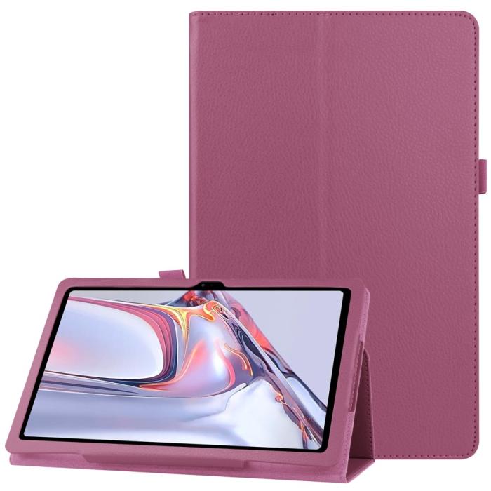 Bild 1, Samsung Galaxy Tab A7 10.4 Fodral Litchi läder Lila