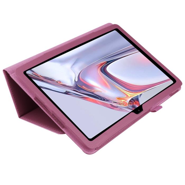 Bild 4, Samsung Galaxy Tab A7 10.4 Fodral Litchi läder Lila