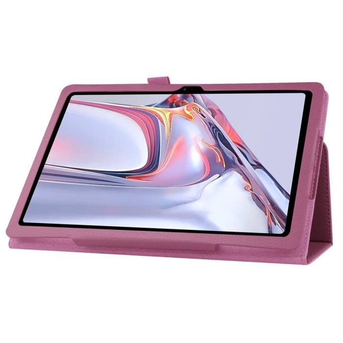 Bild 5, Samsung Galaxy Tab A7 10.4 Fodral Litchi läder Lila