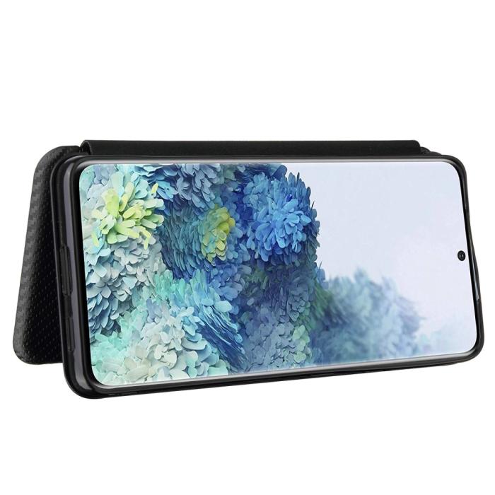 Bild 5, Samsung Galaxy S21 Ultra - Kolfiber Textur Fodral - Svart