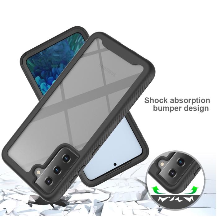 Bild 2, Samsung Galaxy S21 - 360° Shockproof Hybrid Skal - Svart