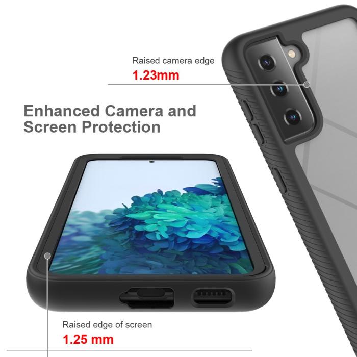 Bild 3, Samsung Galaxy S21 - 360° Shockproof Hybrid Skal - Svart