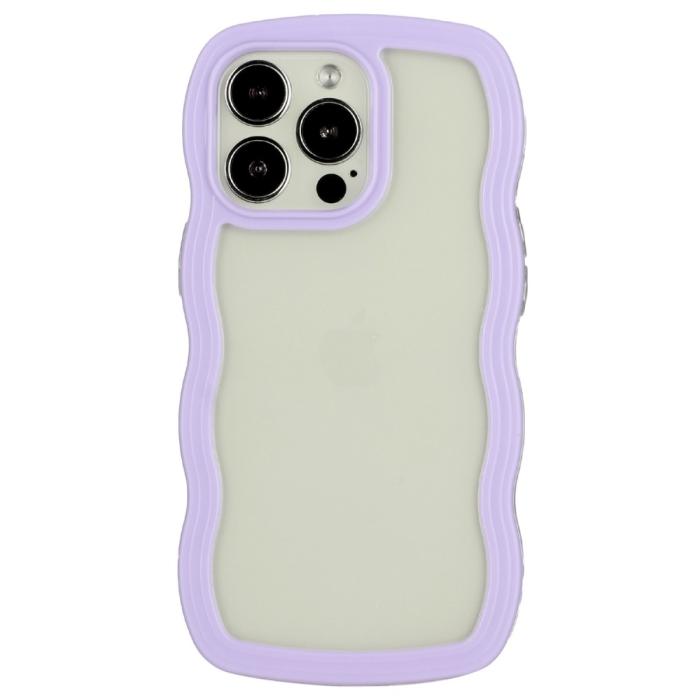 Bild 2, iPhone 14 Pro Max Skal Wavy Hybrid Lila