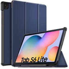 Samsung Galaxy Tab S6 Lite Fodral Bumper Tri-Fold Blå