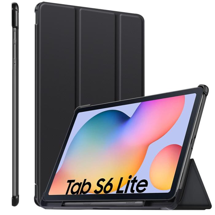 Bild 2, Samsung Galaxy Tab S6 Lite Fodral Bumper Tri-Fold Svart