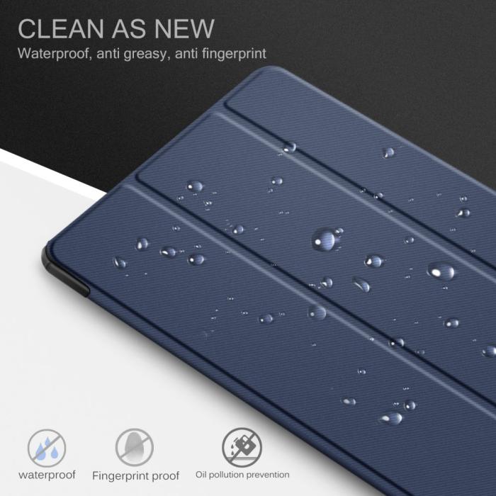 Bild 3, Samsung Galaxy Tab S6 Lite Fodral Bumper Tri-Fold Blå