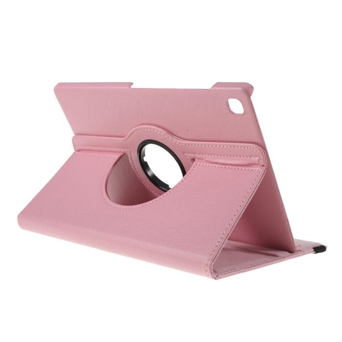 Bild 5, Samsung Galaxy Tab S6 Lite - 360° Rotation Fodral - Ljus Rosa