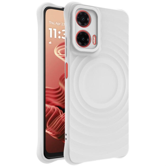 Bild 1, IMAK Motorola Moto G35 5G Skal Waterdrop Matt Vit