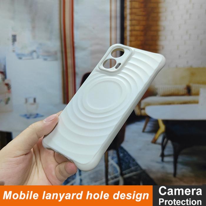 Bild 3, IMAK Motorola Moto G35 5G Skal Waterdrop Matt Vit