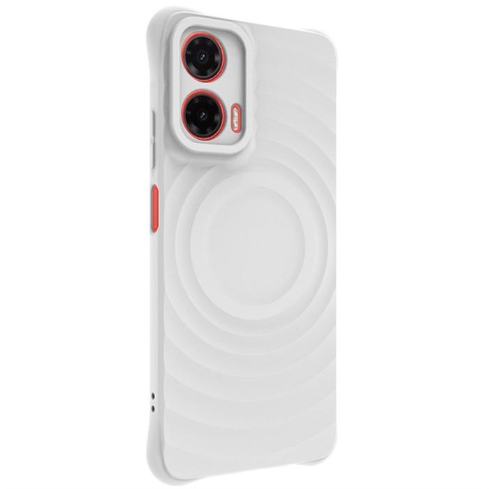 Bild 5, IMAK Motorola Moto G35 5G Skal Waterdrop Matt Vit