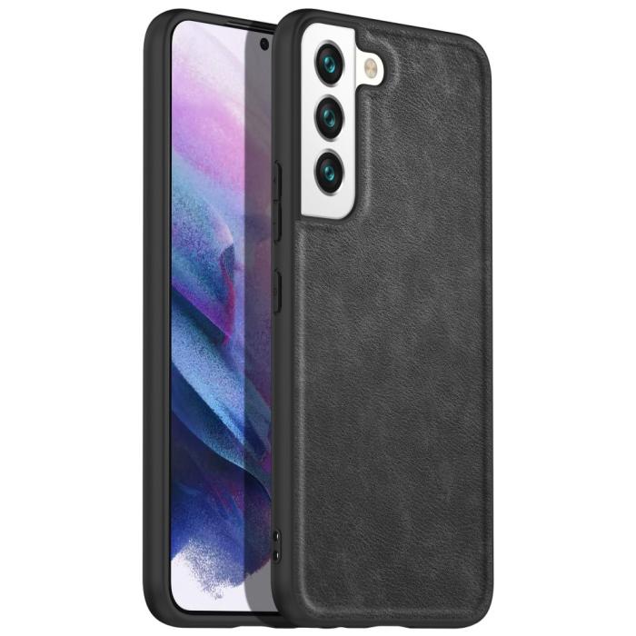 Bild 1, Samsung Galaxy S23 Skal Retro Läder Svart