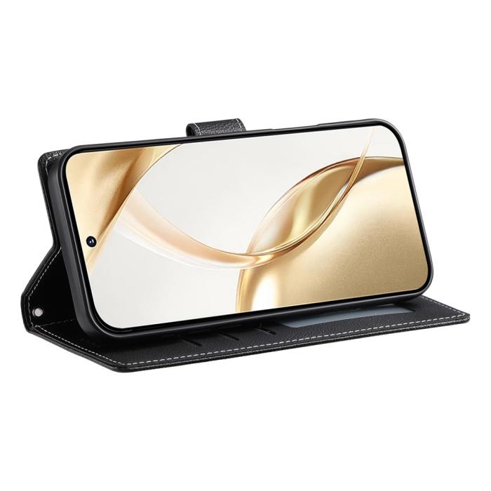 Bild 3, Xiaomi 17T Fodral Litchi Läder Svart